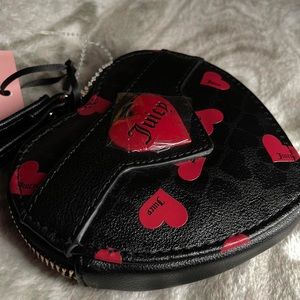 Black + Red Juicy Couture Coin Purse Wallet